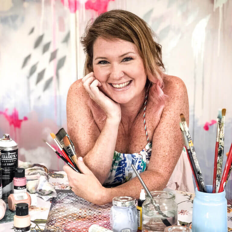 Sally Walsh, Edwin James artist and client