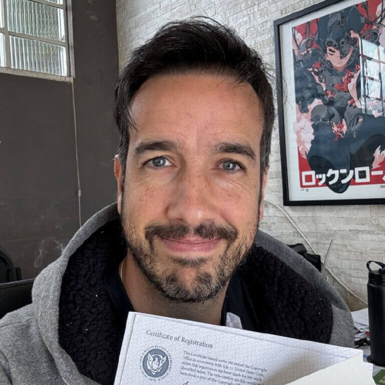 Rafael Bastos, Artist, Brazil Edwin James IP client since 2023